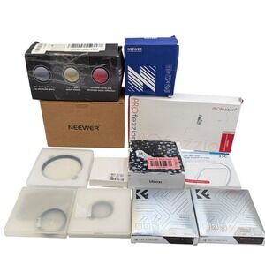 Camera Lens Filter Assorted Sizes K&F Concept Neewer JJC ND CPL UV - Mostly New